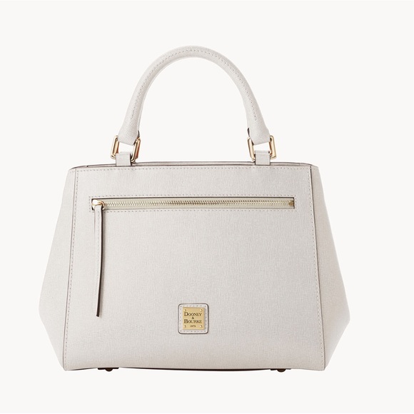 Dooney & Bourke Saffiano Small Zip Satchel Bag - Picture 17 of 17